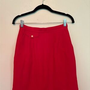 Vintage Red Mini Skirt